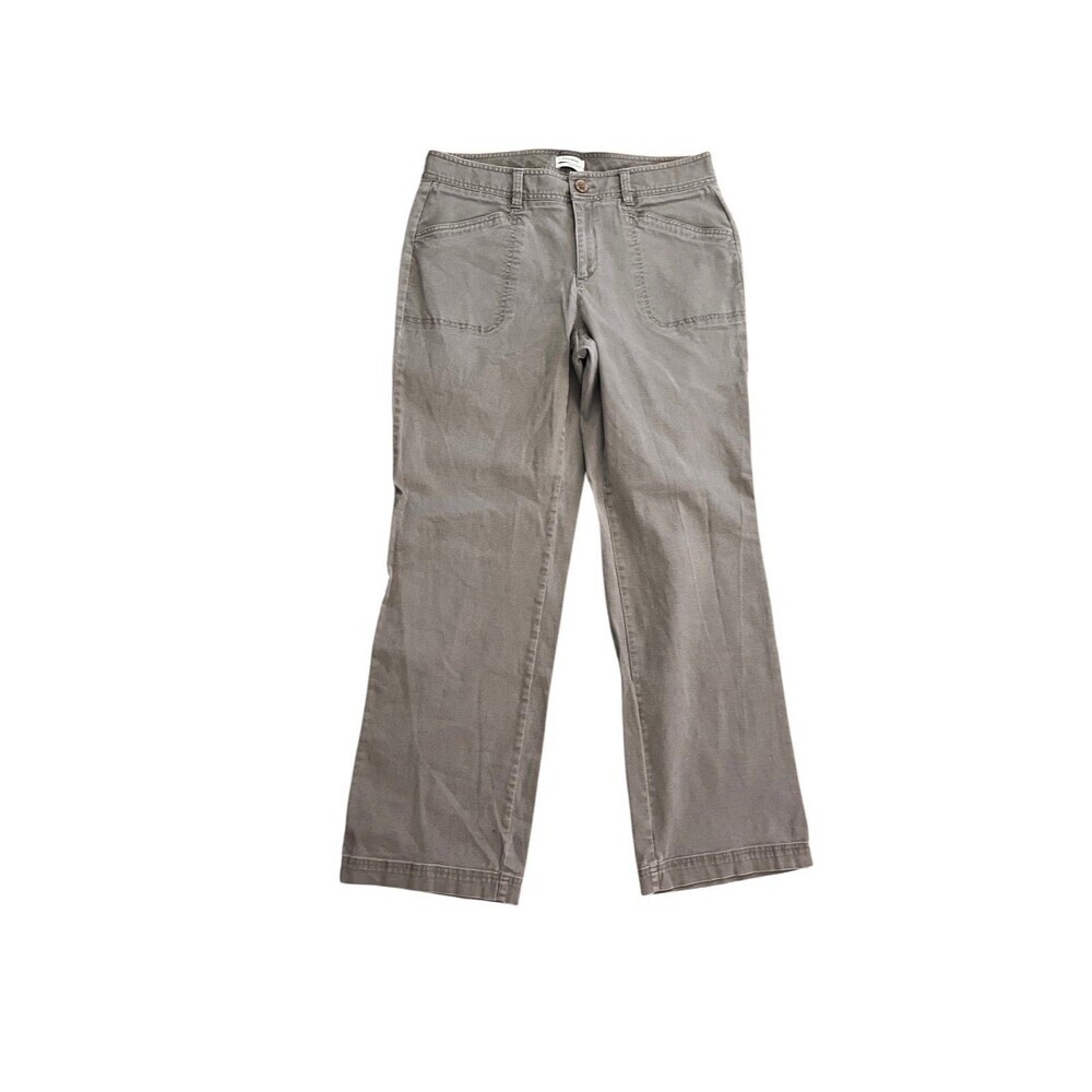 Dockers Margot Straight Leg Pants Stretch Slate Gray 12